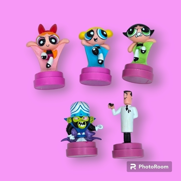 Vintage The Powerpuff Girls Self-Inking Action Stampers - Picture 1 of 10